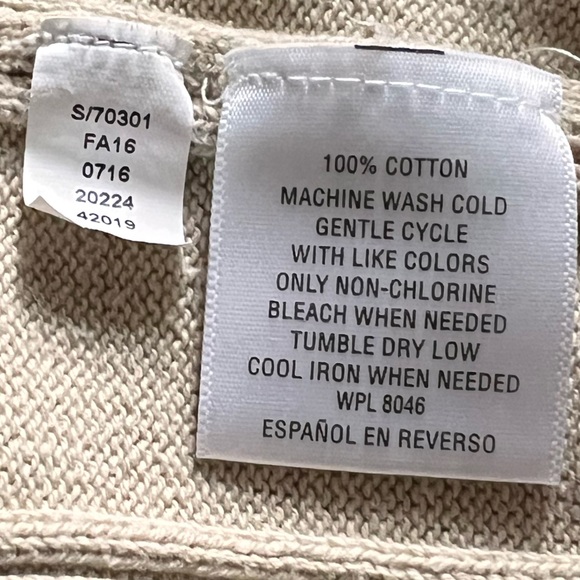 John Ashford - Men’s Tan Sweater - Size Extra Large - Very Good Condition - Picture 6 of 7